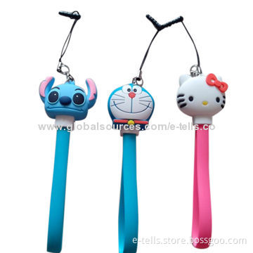 Customized 3D cartoon PVC noodles USB cable with magnet